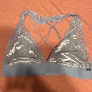 Pink Velvet Bralette Size Large